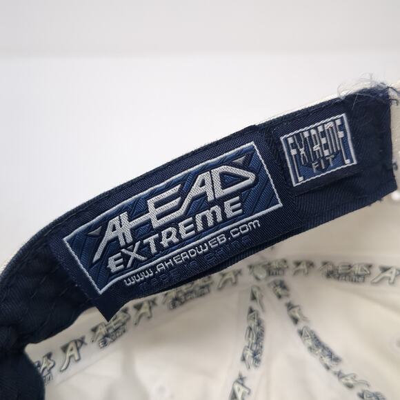 McCall Idaho Mile High Marina Baseball Cap White OS Adjustable Extreme Fit Ahead - Picture 9 of 10